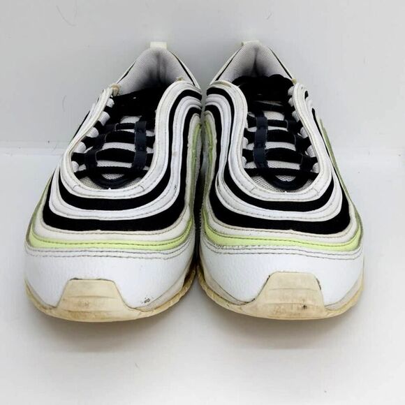 Nike Air Max 97 Volt Womens Pre-owned White w/Blk Accent Running Sneakers- sz. 8 - Picture 2 of 6